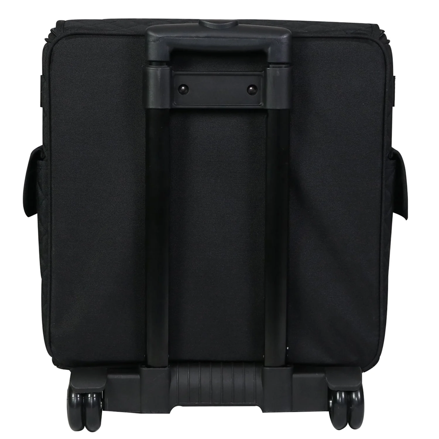 Collapsible Rolling Serger Machine Case, Black Quilted - Image 6