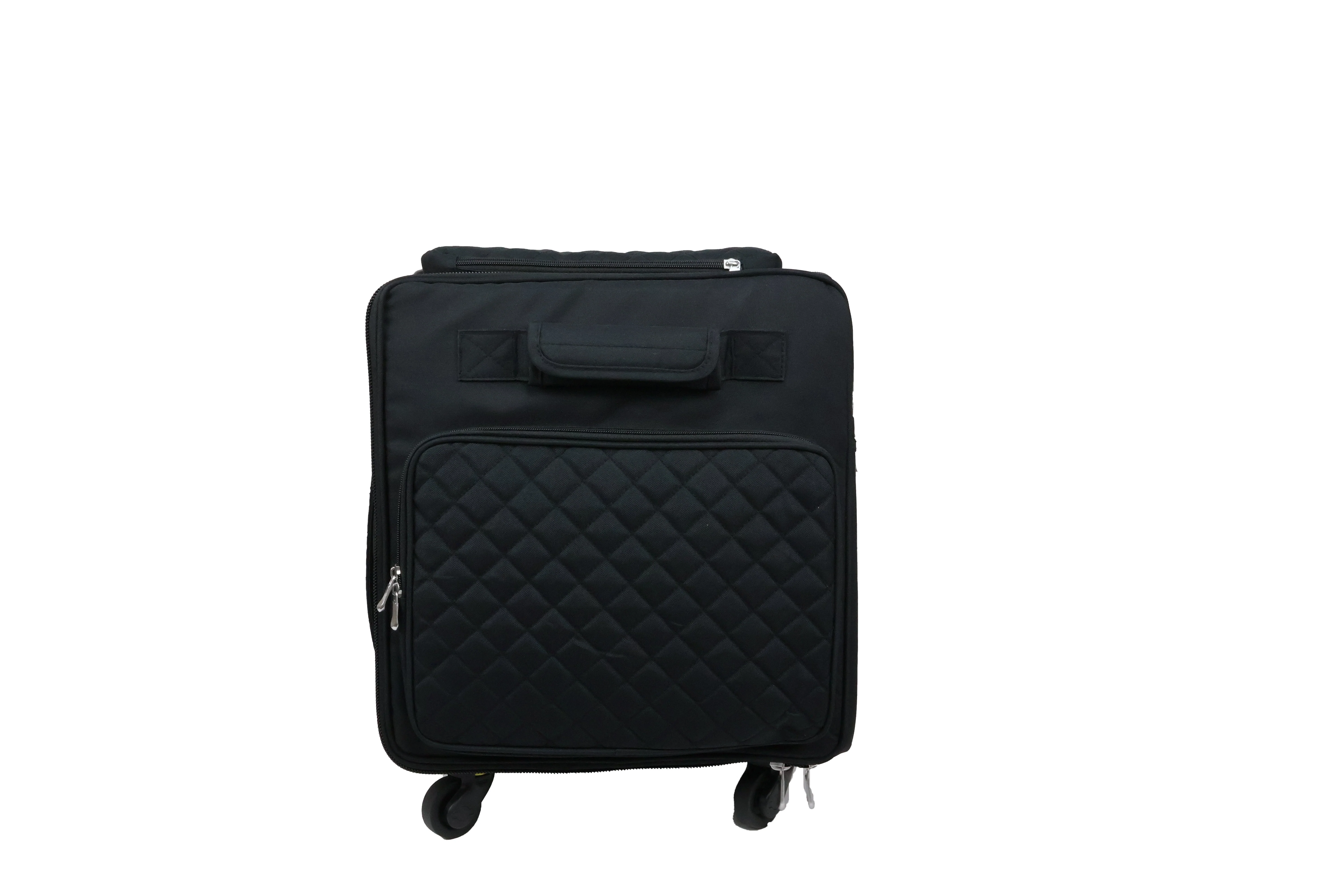 Everything Mary Jumbo 5 Wheel Collapsible Rolling Sewing Machine Storage Case, Black - Image 13