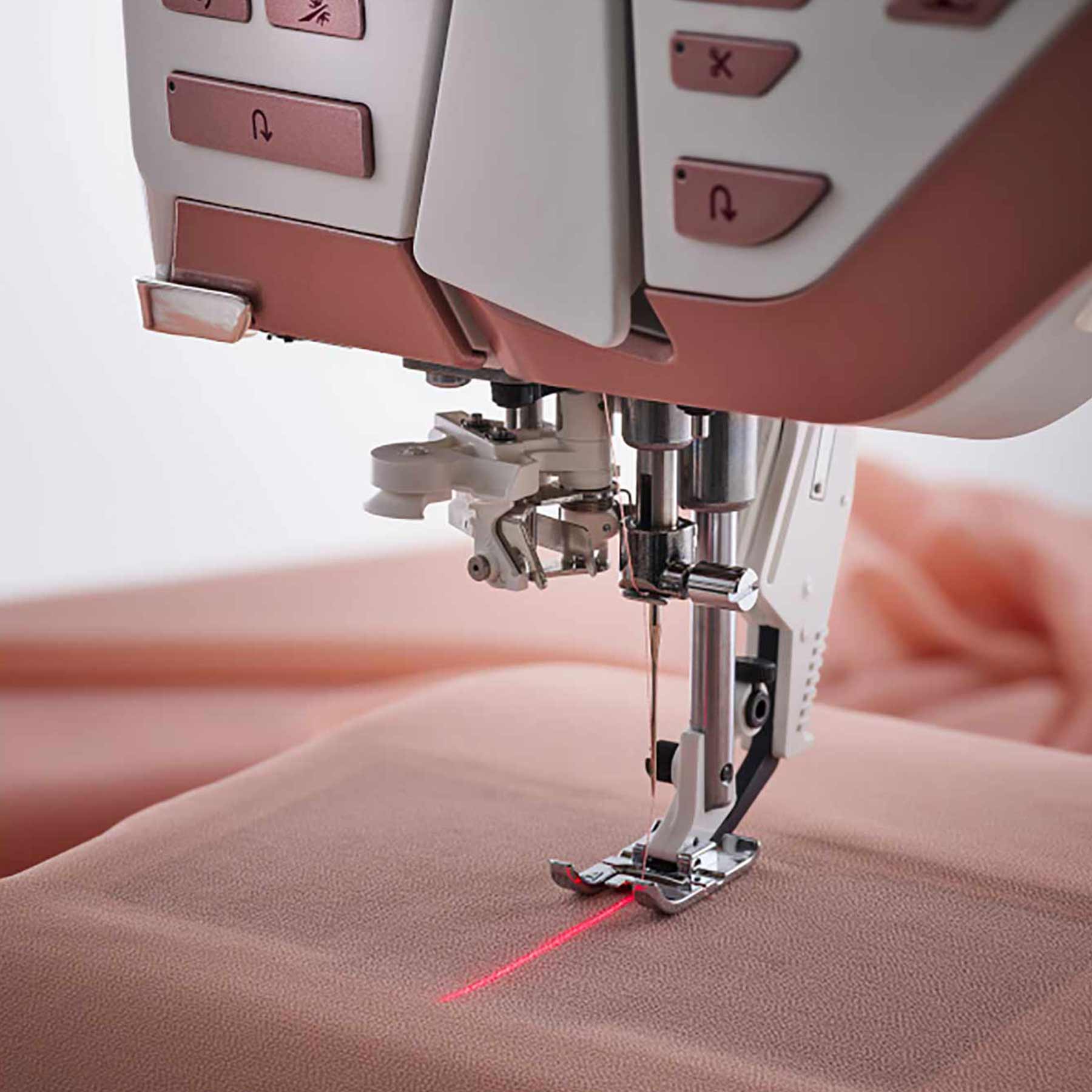 HUSQVARNA® VIKING® Refurbished DESIGNER EPIC™ 2 Sewing & Embroidery Machine in Burgandy Blush - Image 5