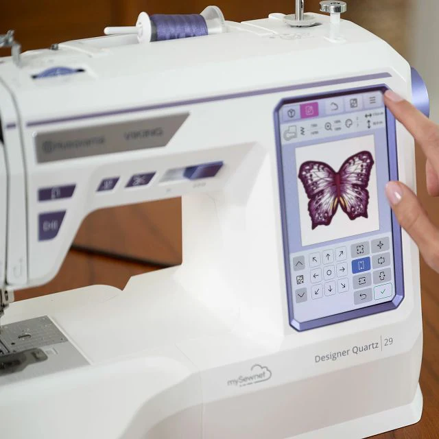 HUSQVARNA® VIKING® DESIGNER QUARTZ™ 29 Sewing & Embroidery Machine Bundle - Image 5