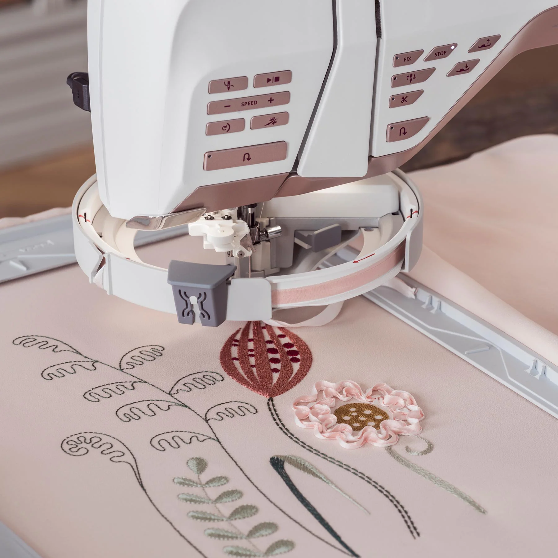 HUSQVARNA® VIKING® Ribbon Embroidery Attachment Bundle - Image 5