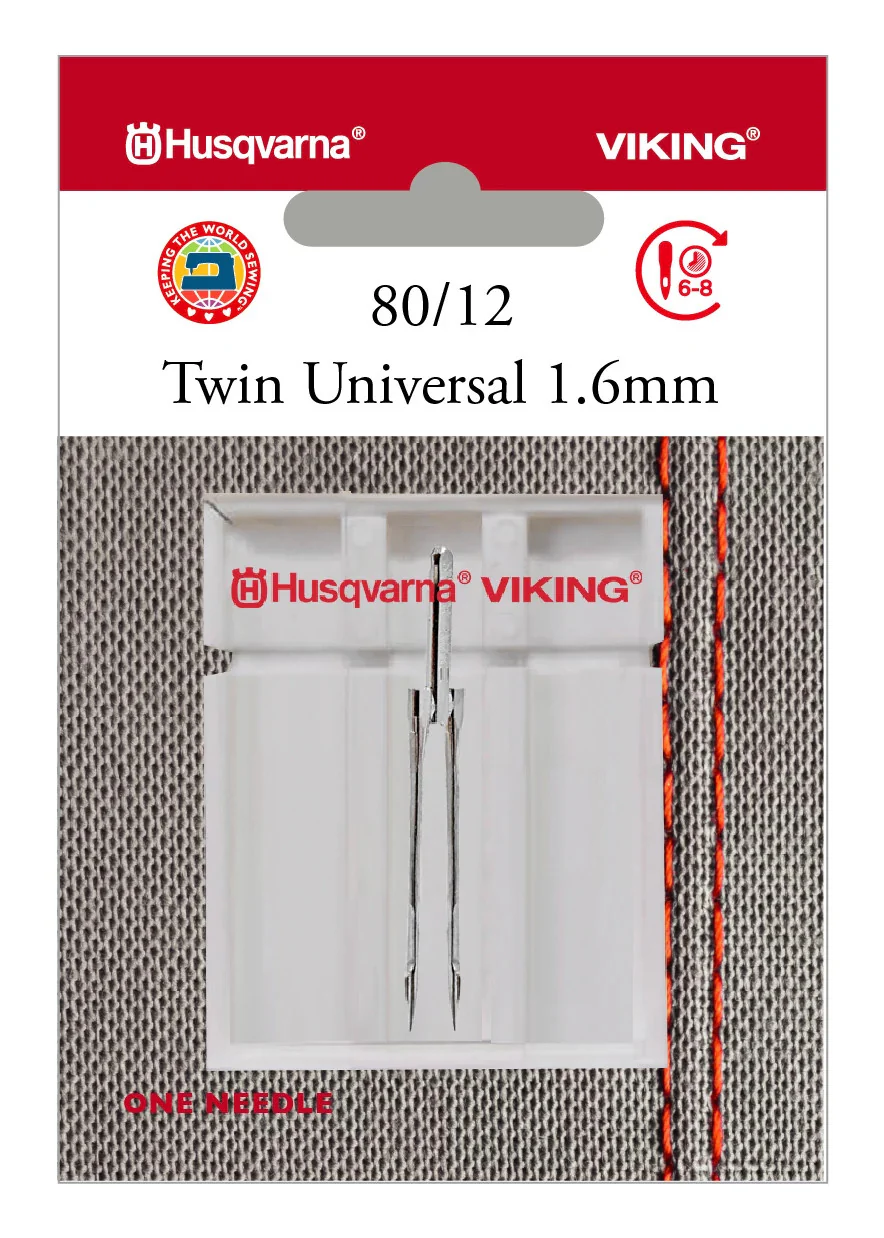 HUSQVARNA® VIKING® Twin Universal 1.6mm Needle Size 80/12
