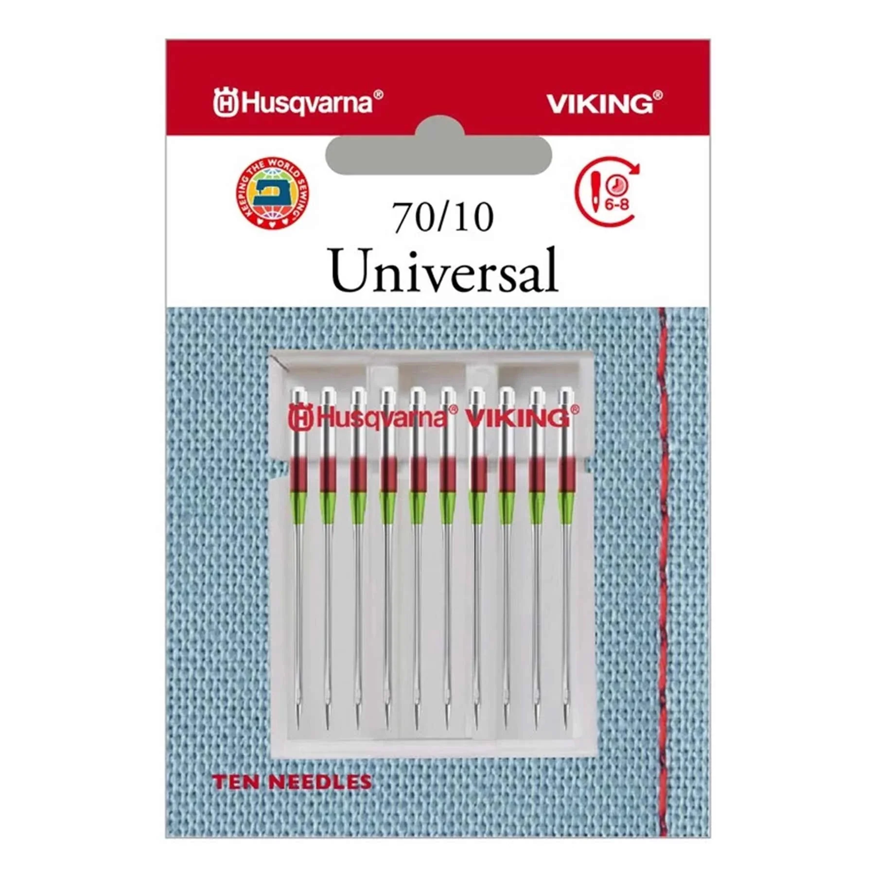 HUSQVARNA® VIKING® Universal Needle Size 70/10, 10-Pack