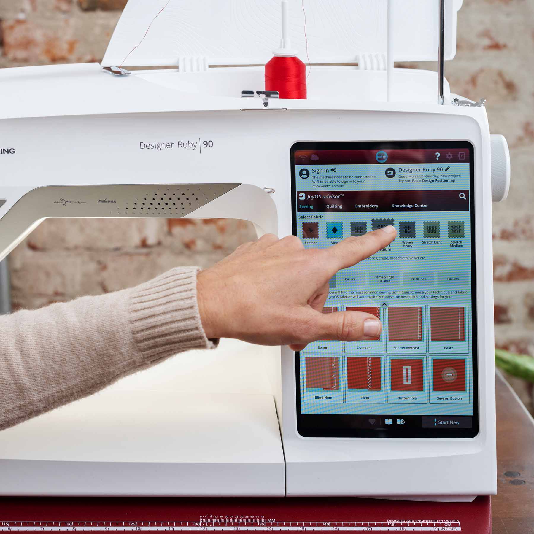 HUSQVARNA® VIKING® DESIGNER RUBY™ 90 Sewing & Embroidery Machine - Image 7