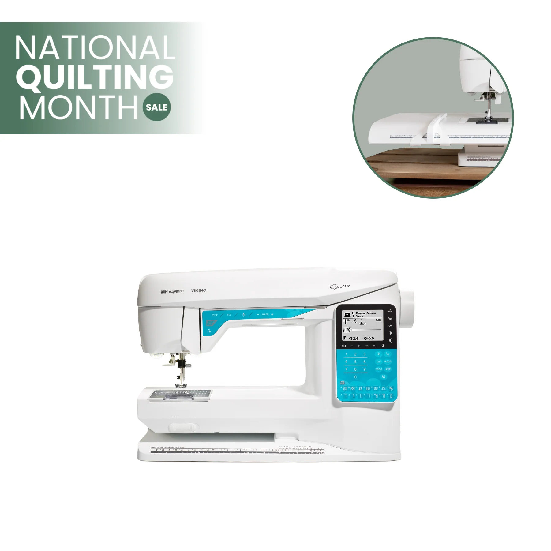 HUSQVARNA® VIKING® OPAL™ 650 Sewing Machine + Gift with Purchase