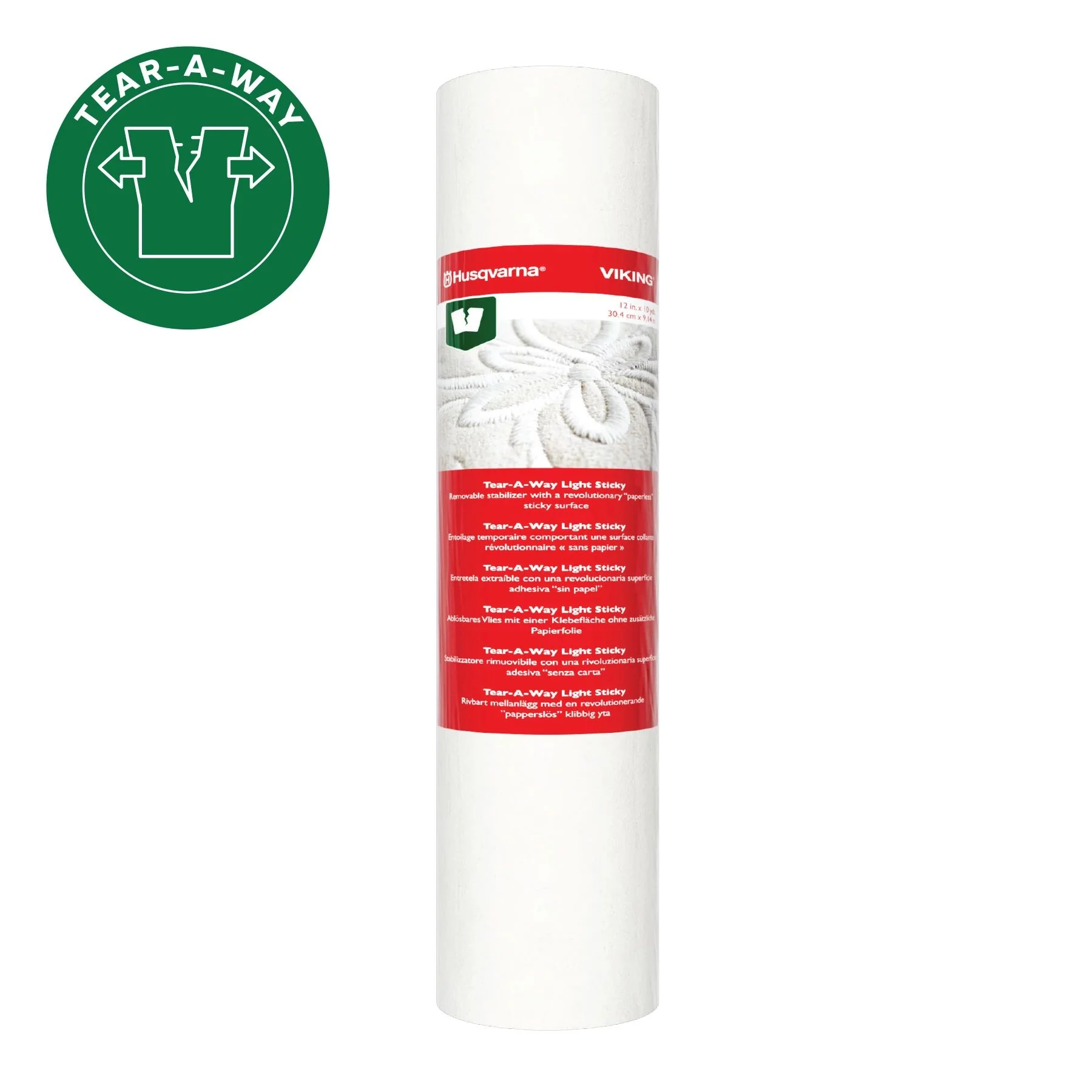 HUSQVARNA® VIKING® Tear-a-Way Sticky Stabilizer 12 Inches x 10 Yards