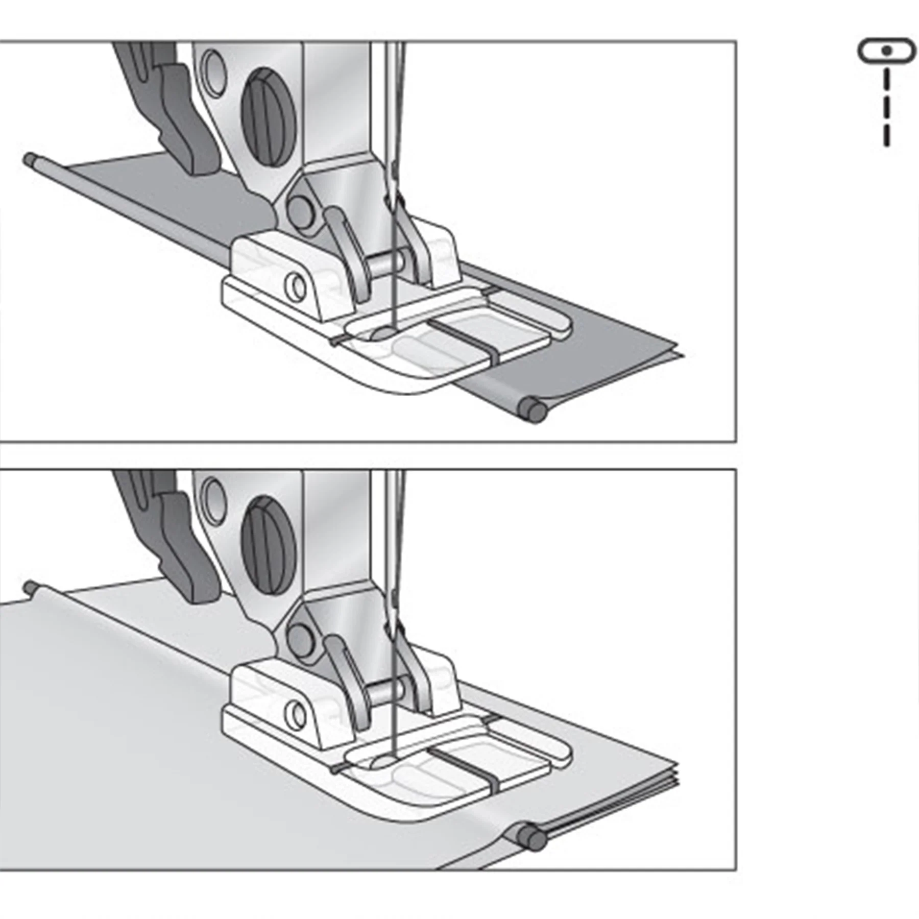 PFAFF® Narrow Piping Foot - Image 3