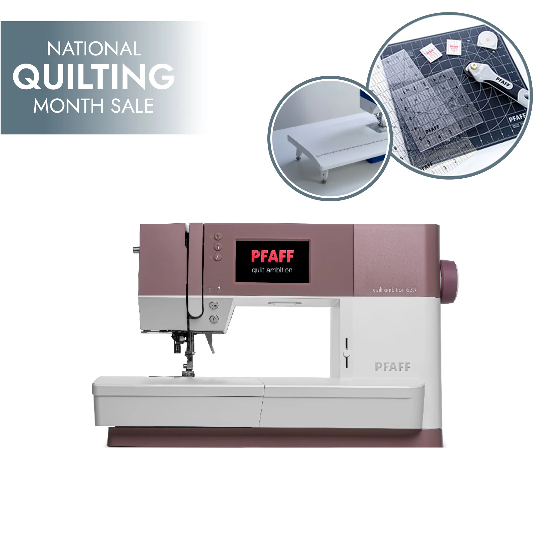 PFAFF® quilt ambition™ 635 Sewing Machine + Gift with Purchase
