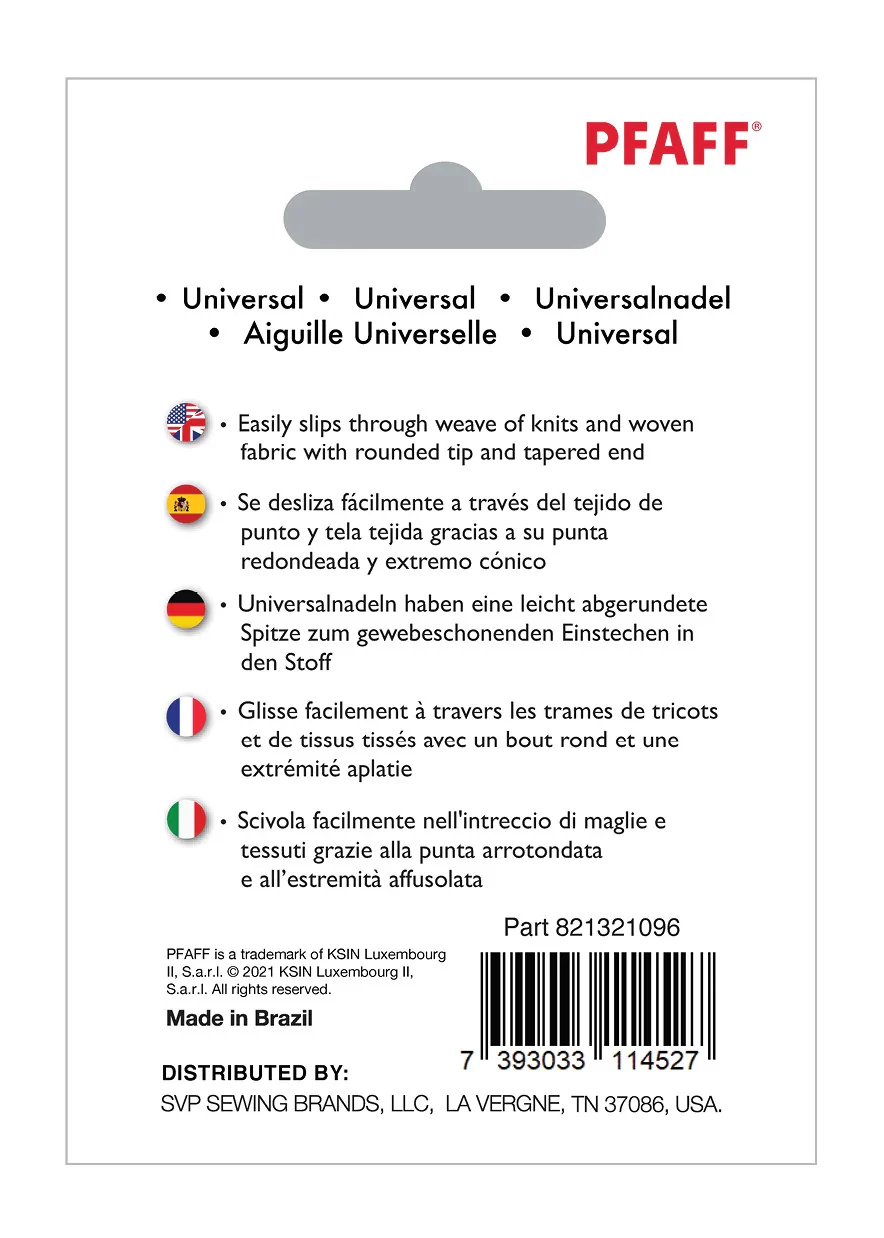 PFAFF® Universal Needles Size 100/16 5-Pack - Image 2