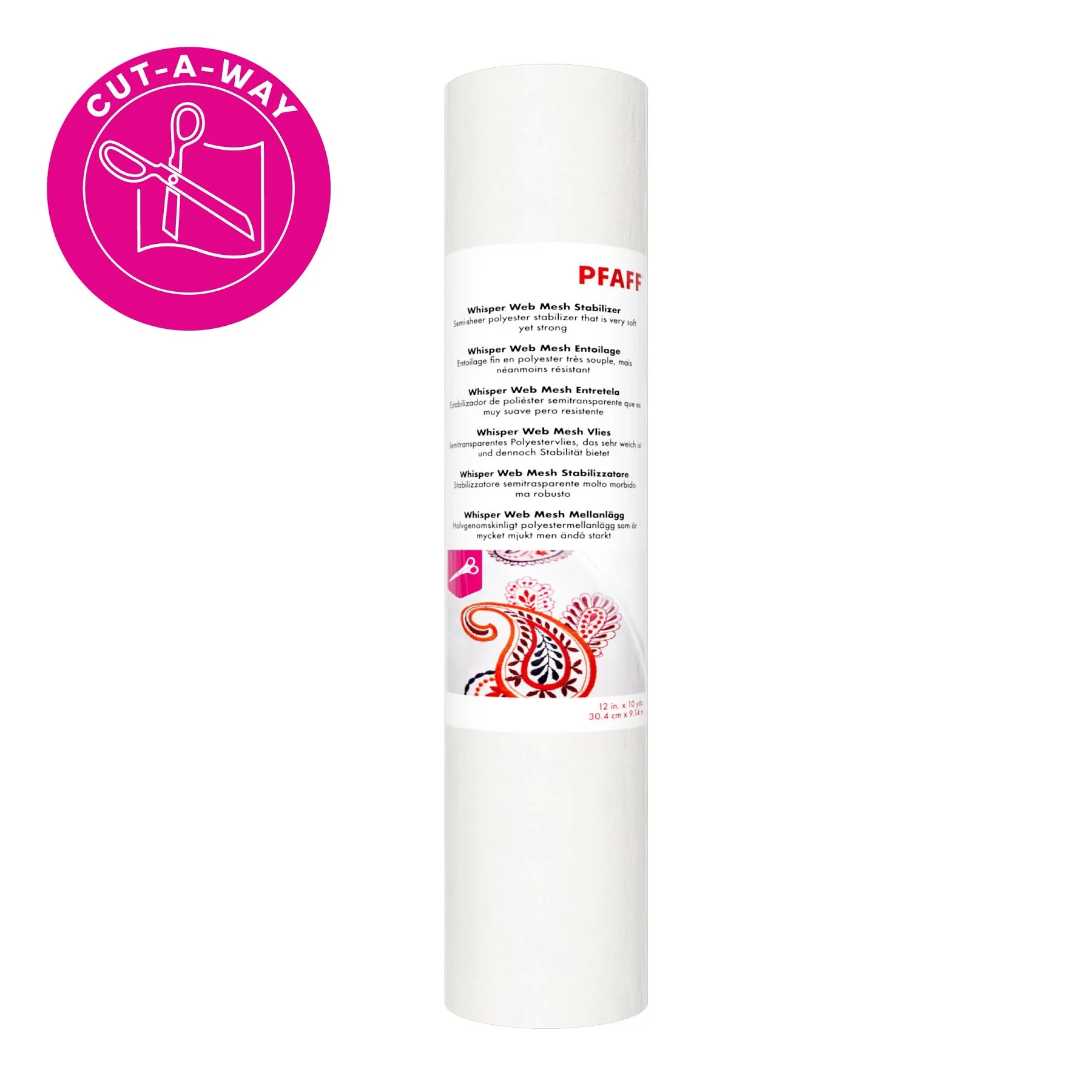 PFAFF® Whisper Web Mesh Stabilizer 12 Inches x 10 Yards