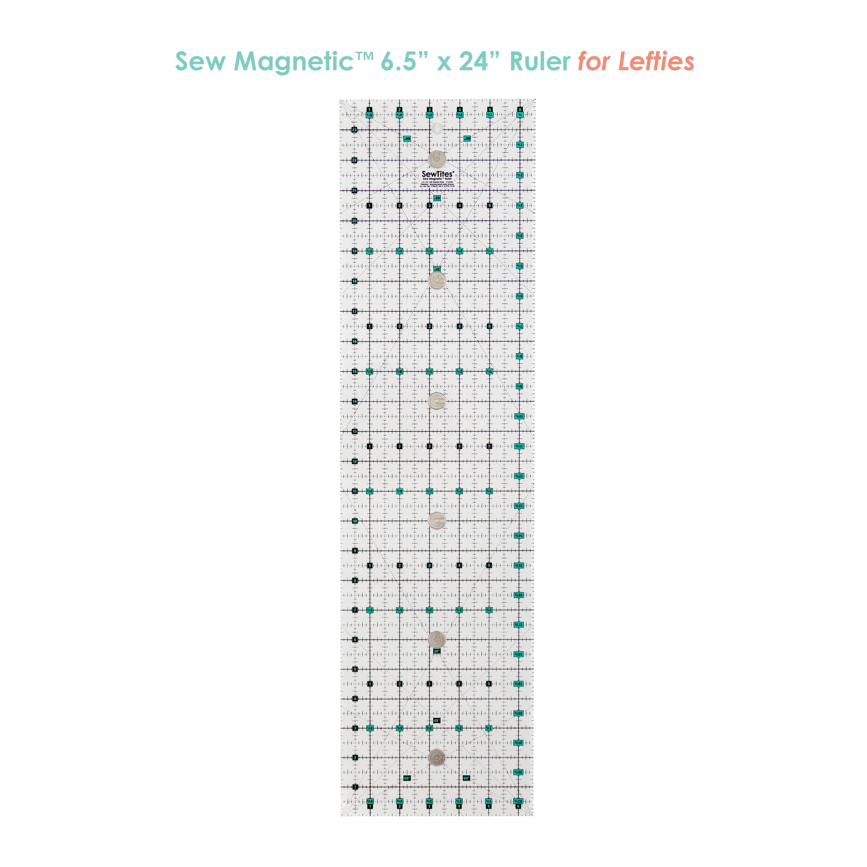 Sew Magnetic 6.5 x 24" Ruler by SewTites - Image 2