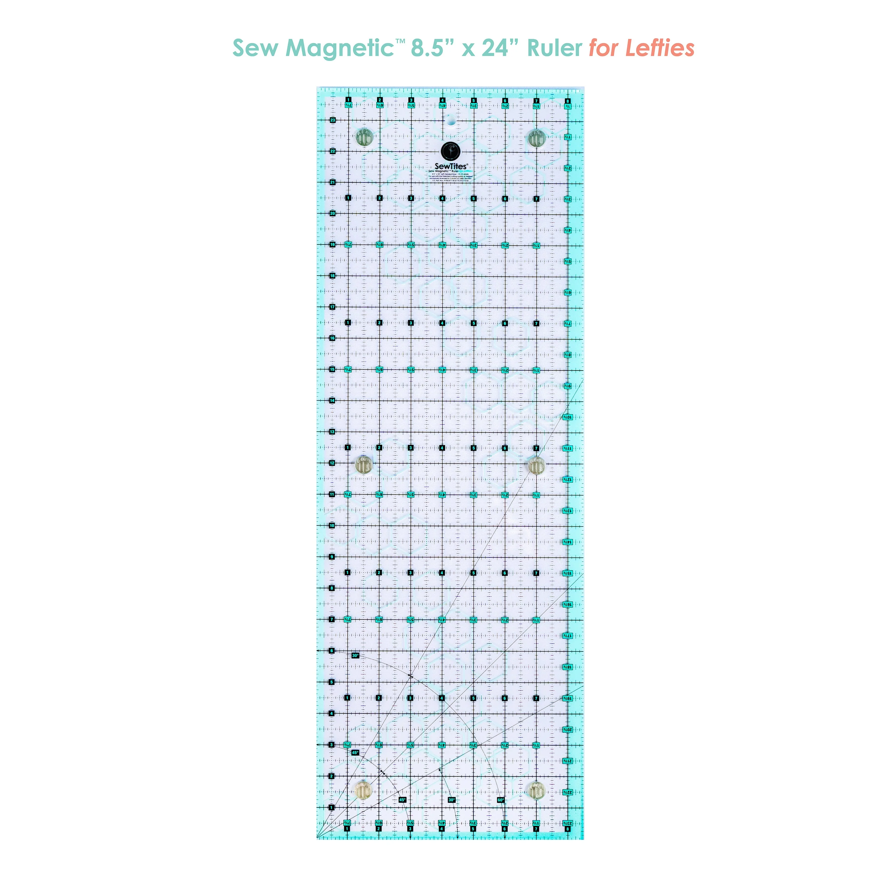 Sew Magnetic 8.5" x 24" Ruler by SewTites - Image 2