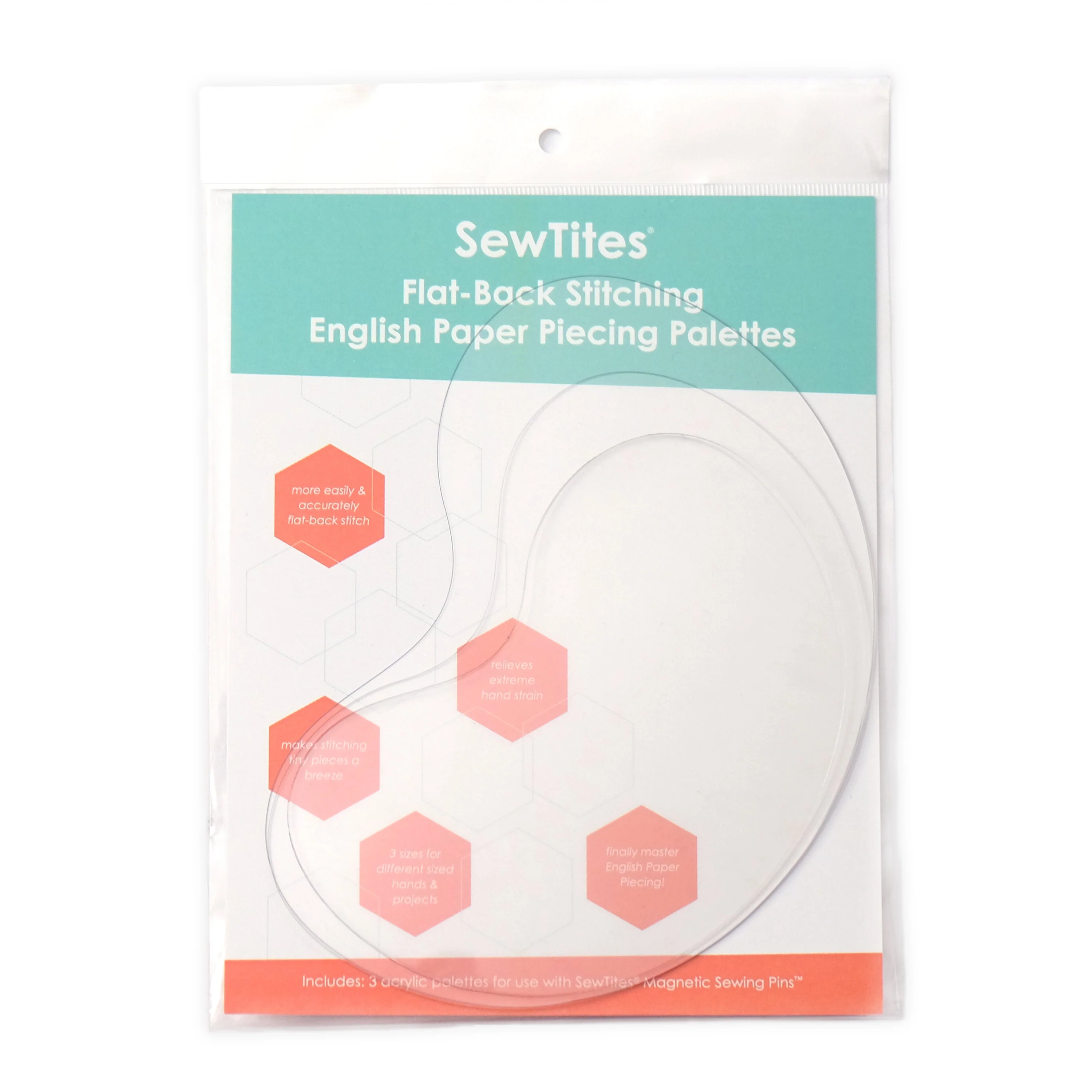 SewTites Flat Back Stitching English Paper Piecing Palette - Image 2