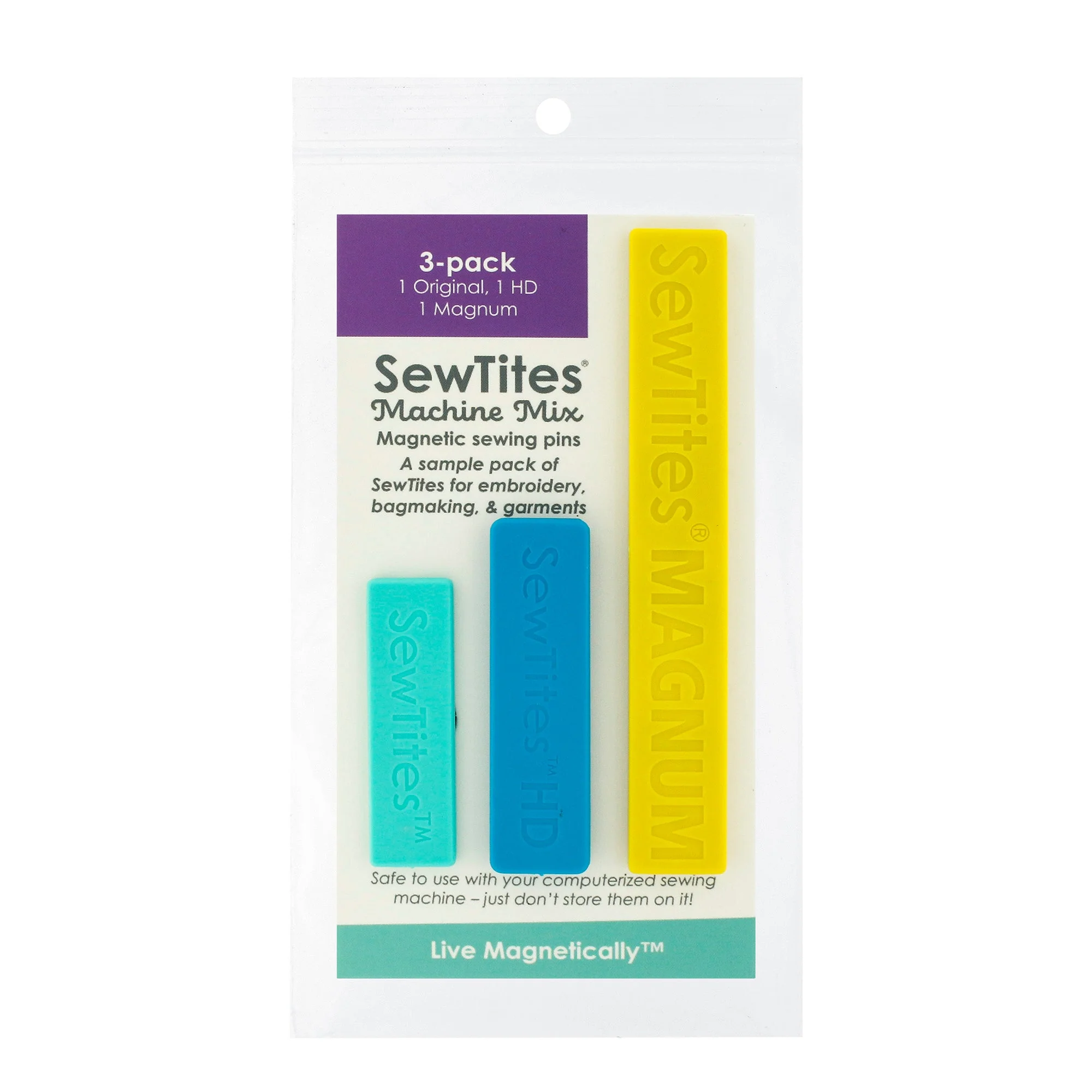 Machine Mix Magnetic Sewing Pins by SewTites