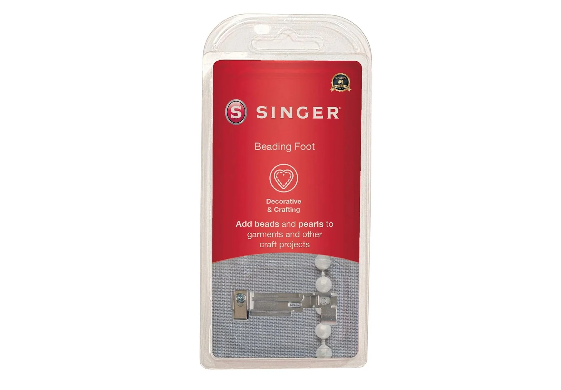 SINGERĀ® Beading Presser Foot for Sergers - Image 2