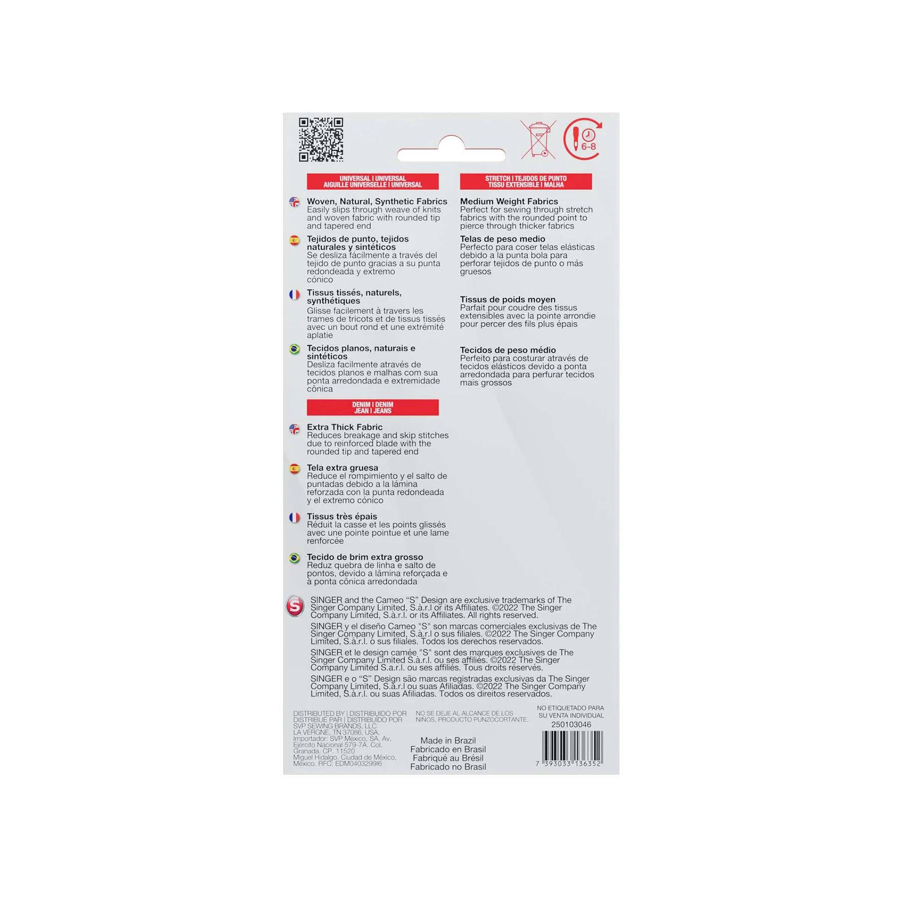 SINGER® Best 3 Needle Packs Bundle - Image 2