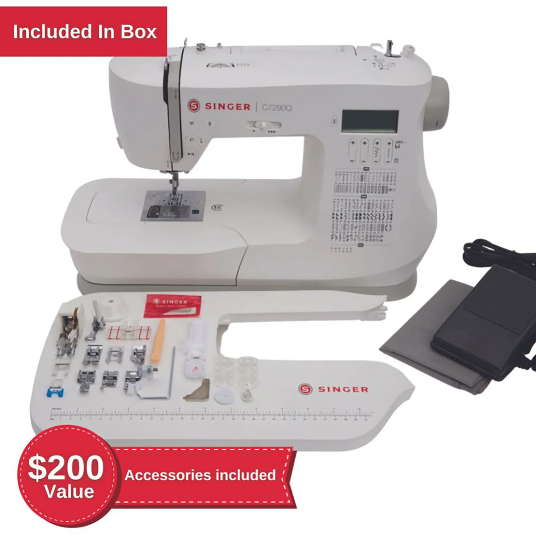 SINGER® C7290Q Sewing & Quilting Machine with Extension Table - Image 3