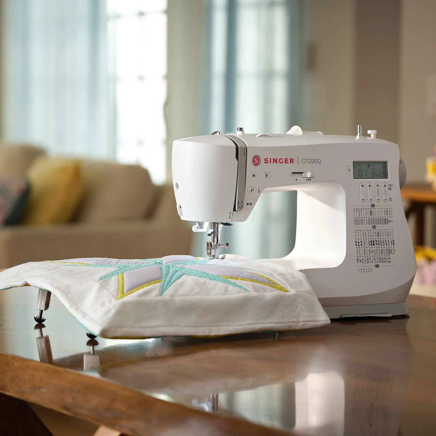 SINGER® Refurbished C7290Q Sewing & Quilting Machine with Extension Table - Image 2