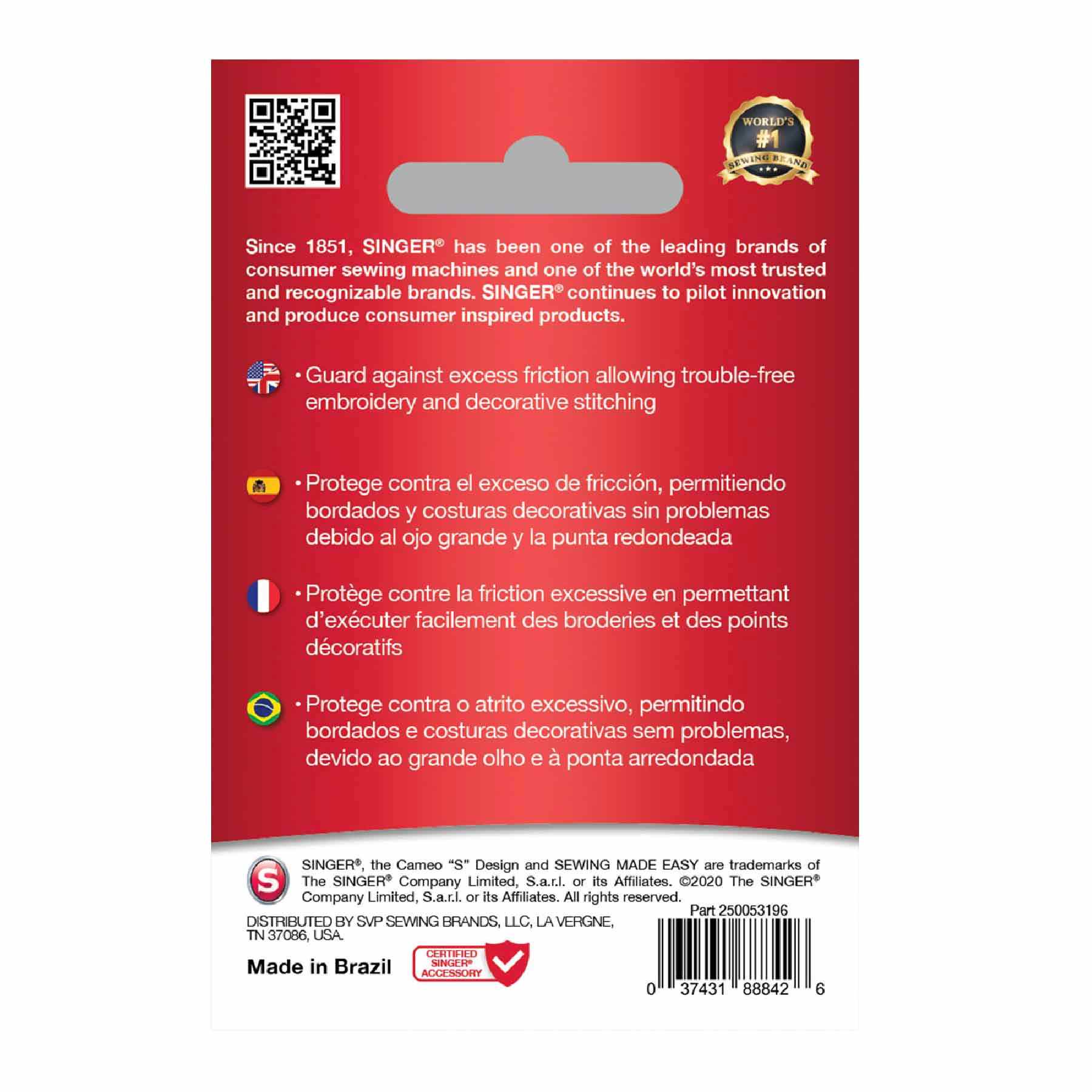 SINGER® Embroidery Needles Size 80/12 5-Pack - Image 2