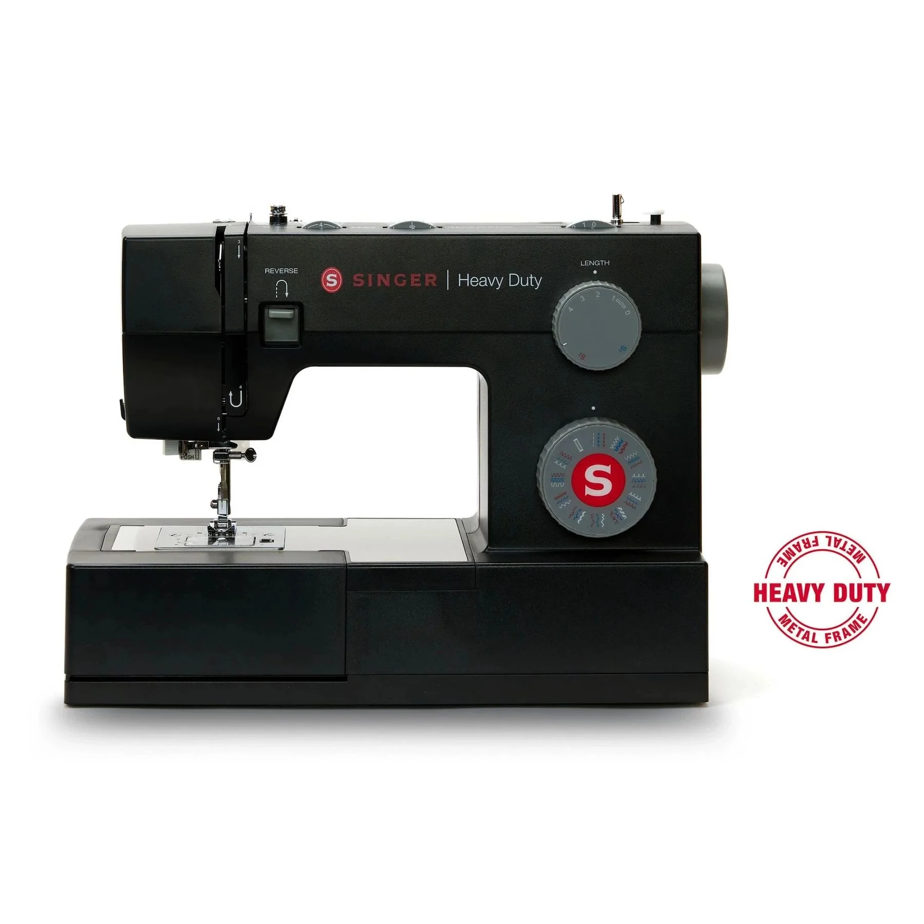 SINGER® Heavy Duty 4432 Black Sewing Machine & Black Universal Hard Case Bundle - Image 3