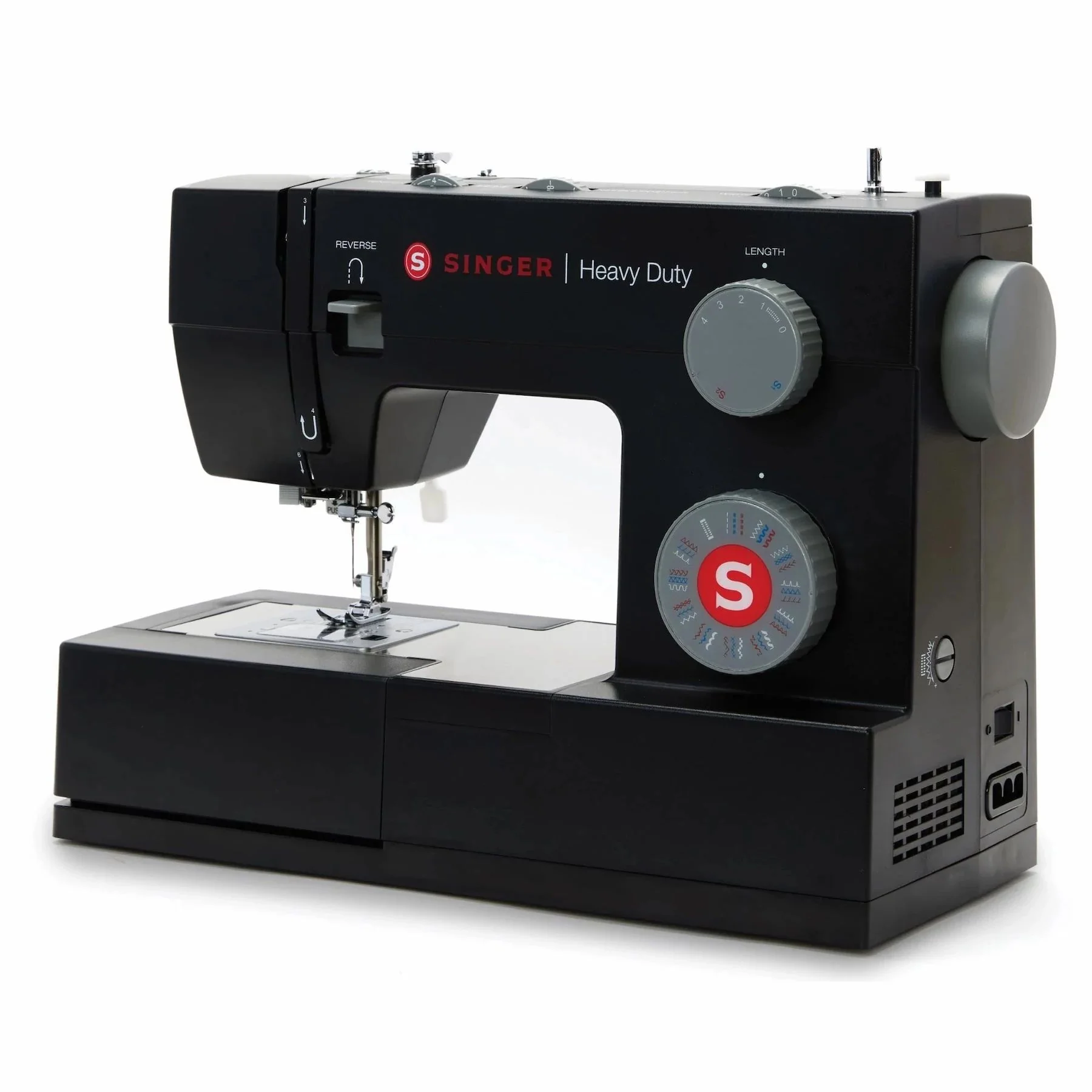 SINGER® Heavy Duty 4432 Black Sewing Machine & Black Universal Hard Case Bundle - Image 4