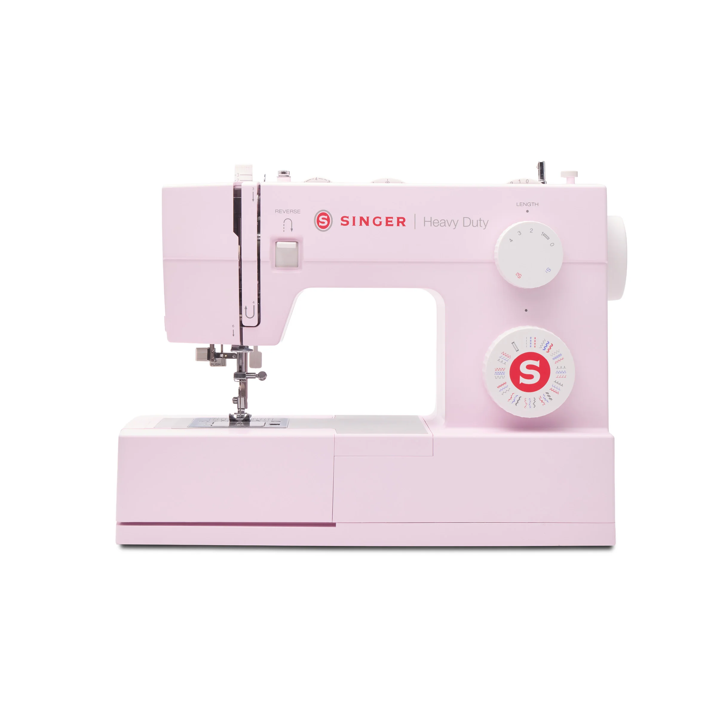SINGER® Heavy Duty 4452 Rosewater Pink Sewing Machine & Hard Case Bundle - Image 2
