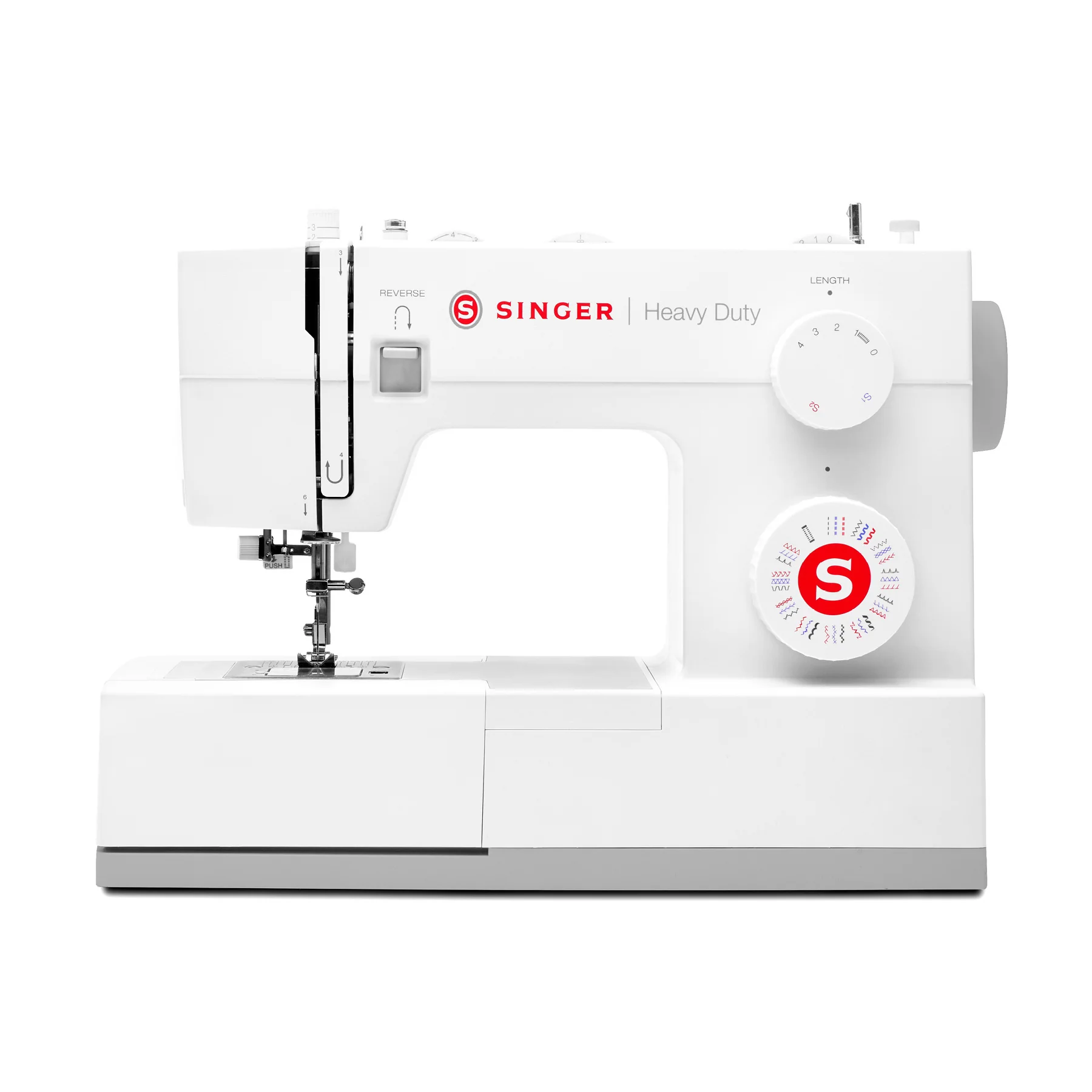 SINGER® Heavy Duty 4452 White Sewing Machine & Extension Table Bundle - Image 2