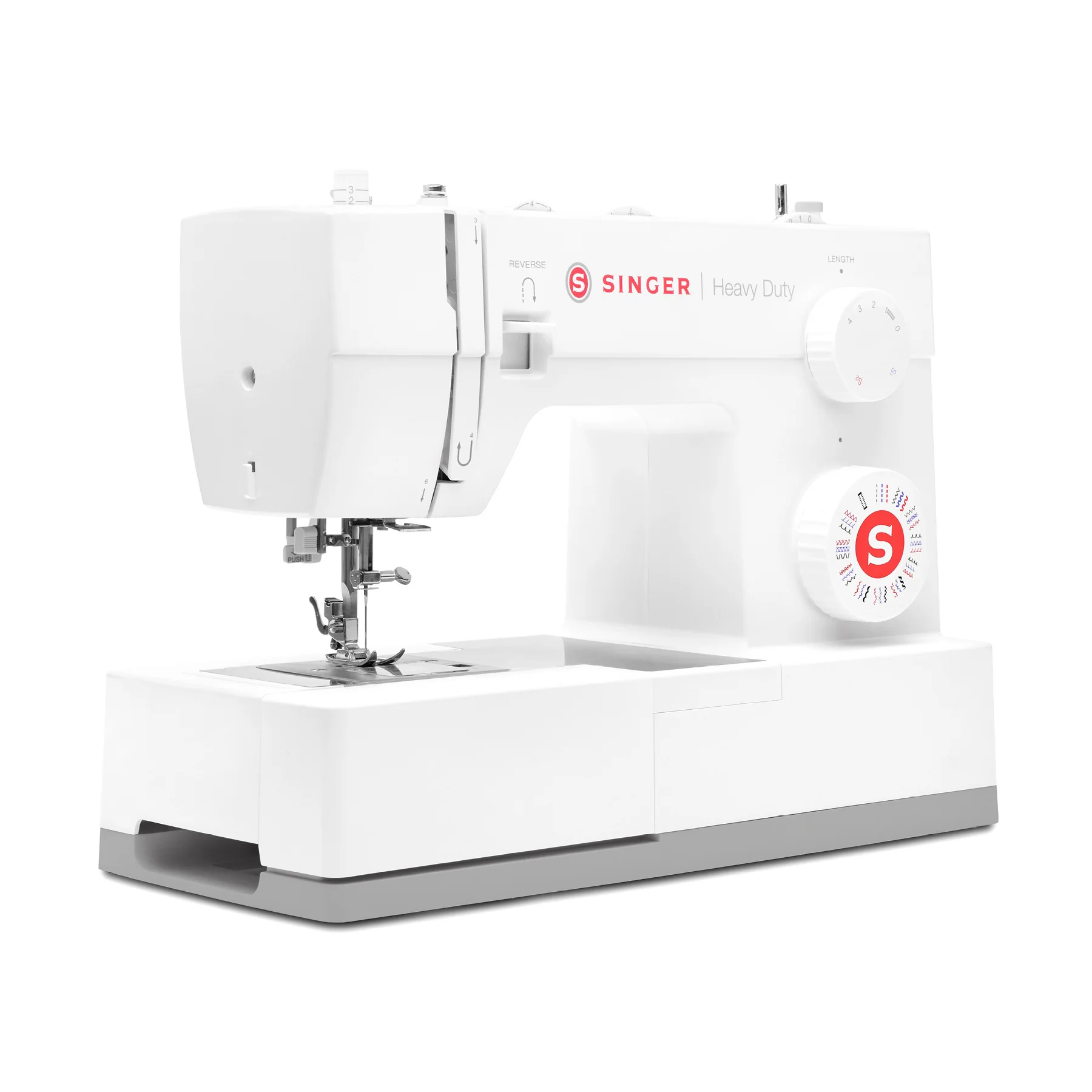 SINGER® Heavy Duty 4452 White Sewing Machine & Extension Table Bundle - Image 4