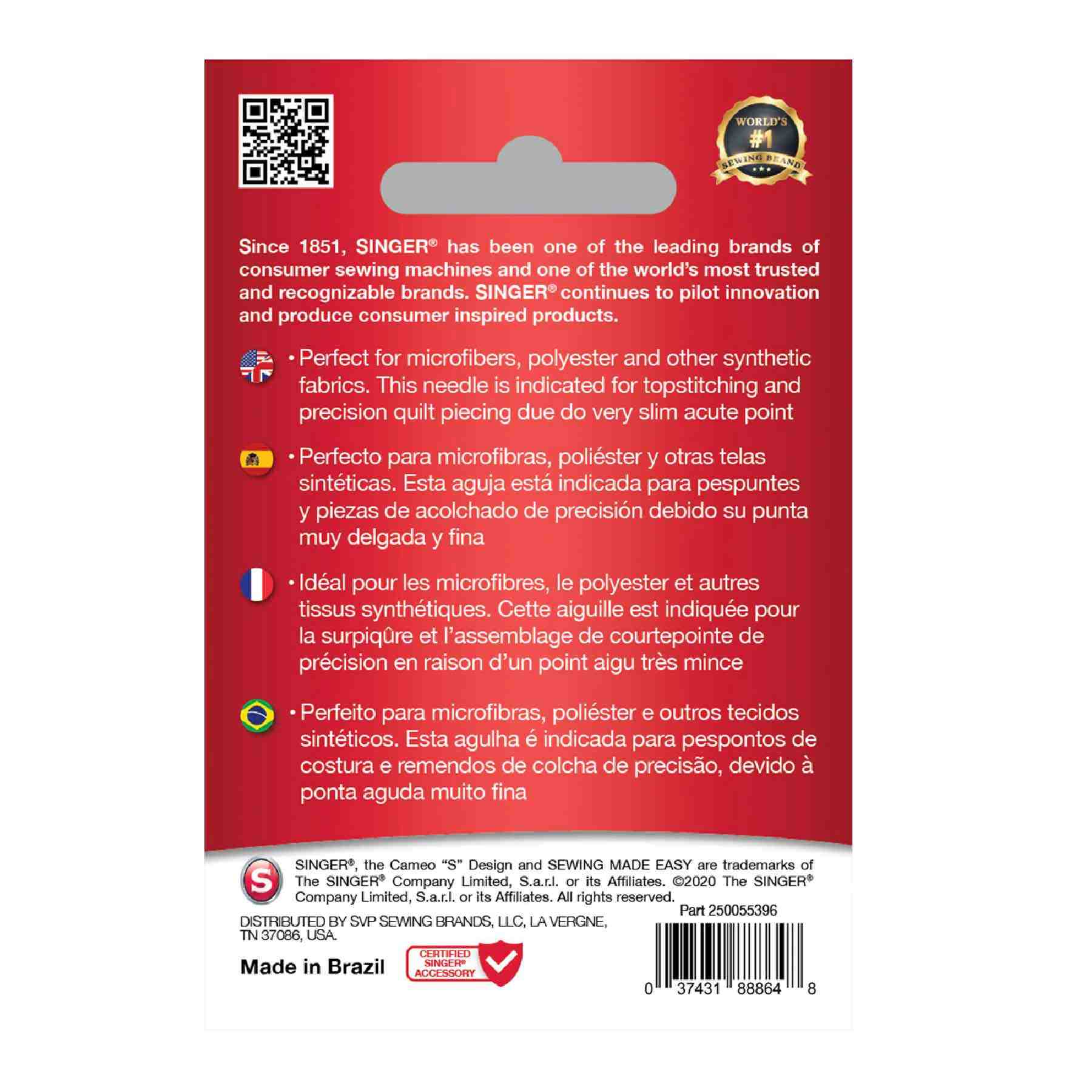 SINGERĀ® Microtex Needles Size 70/10 5-Pack - Image 2