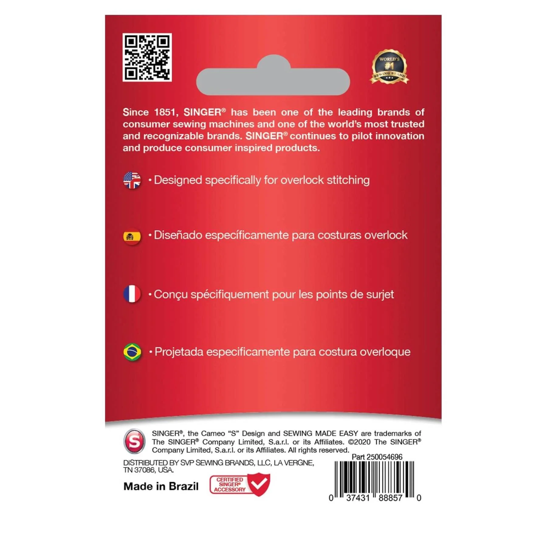 SINGERĀ® Overlock Needles 80/12 5-Pack - Image 2