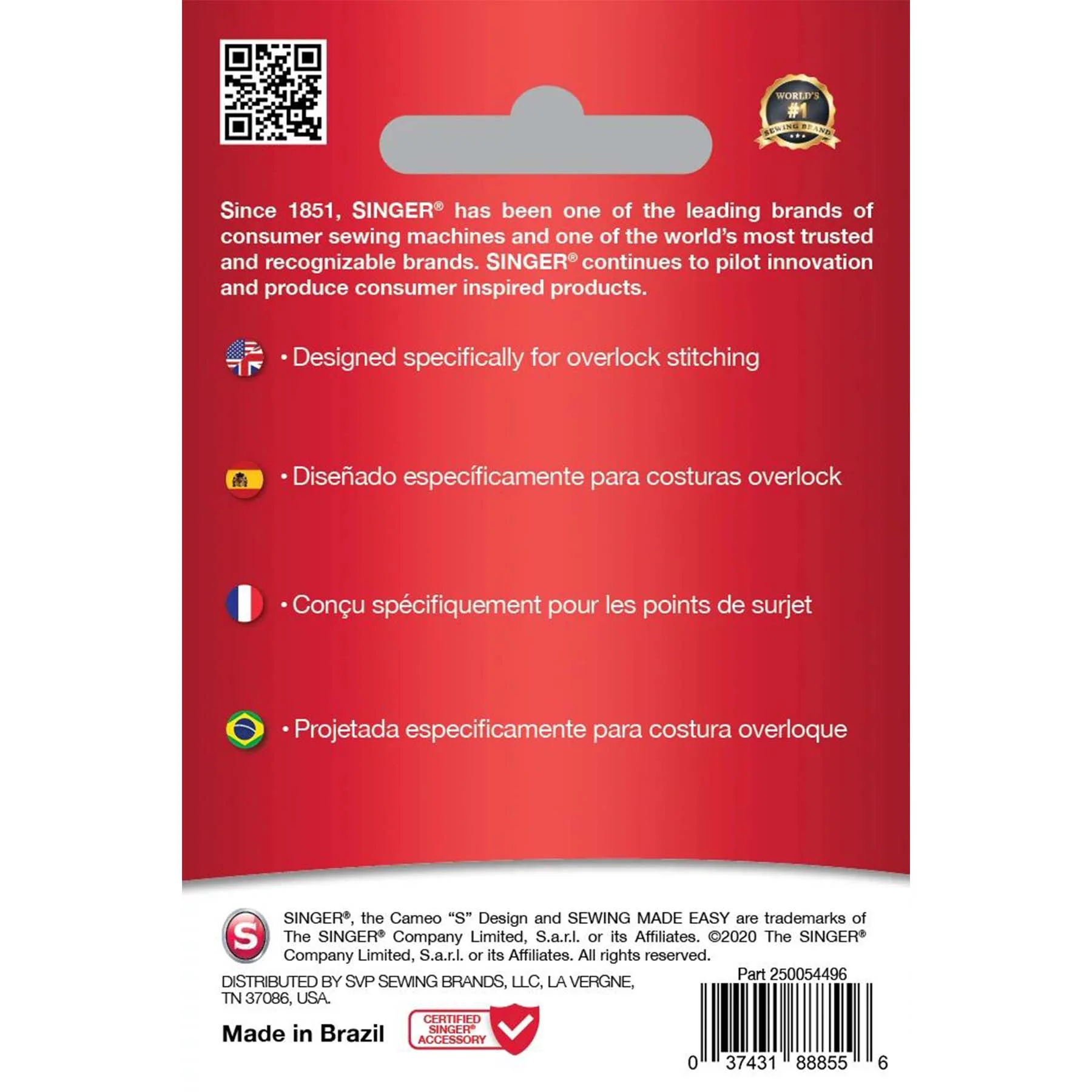SINGER® Overlock Needles 90/14 5-Pack - Image 2
