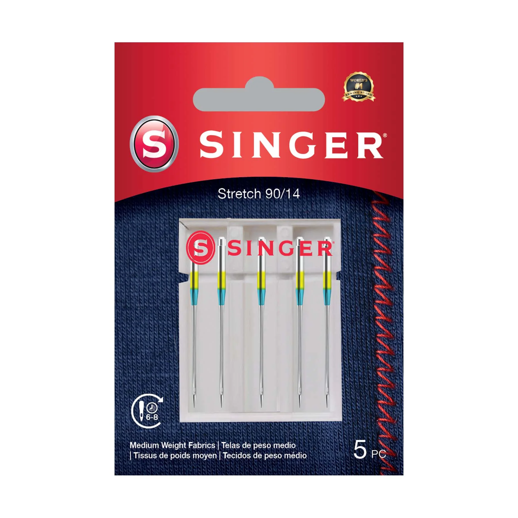SINGER® Stretch Needles Size 90/14 5-Pack
