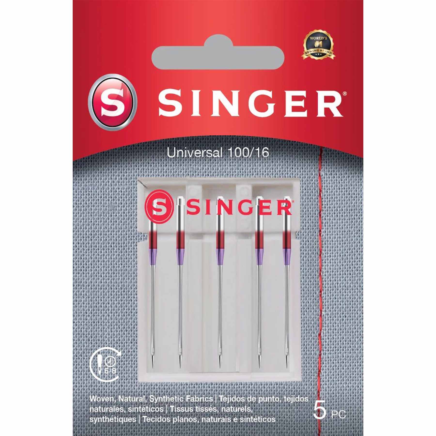 SINGER® Universal Needles 100/16 5-Pack
