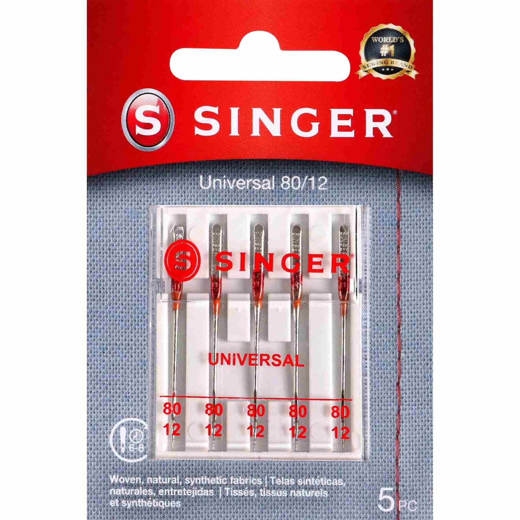 SINGERĀ® Universal Needles 80/12 5-Pack