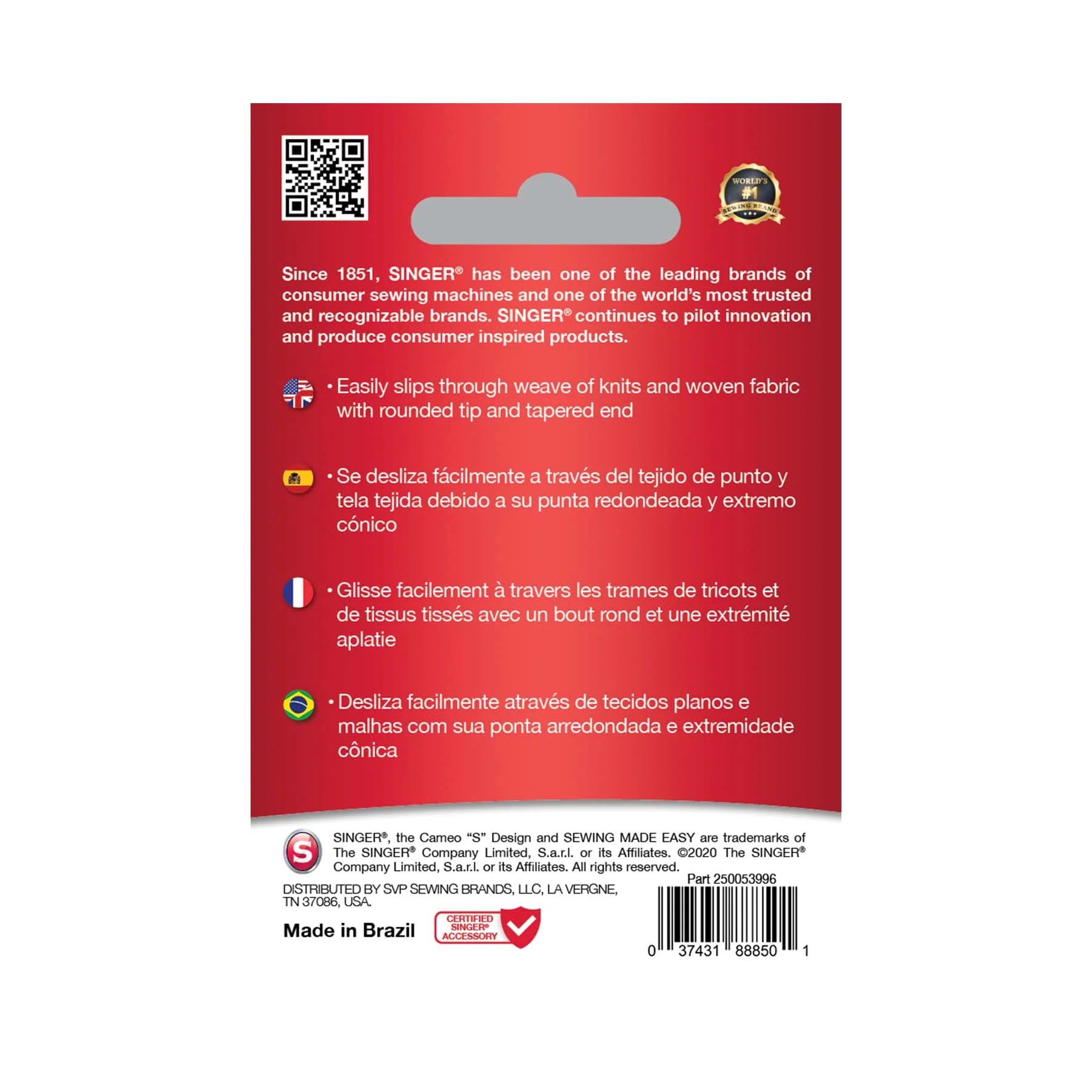 SINGERĀ® Universal Needles 90/14 10-Pack - Image 2