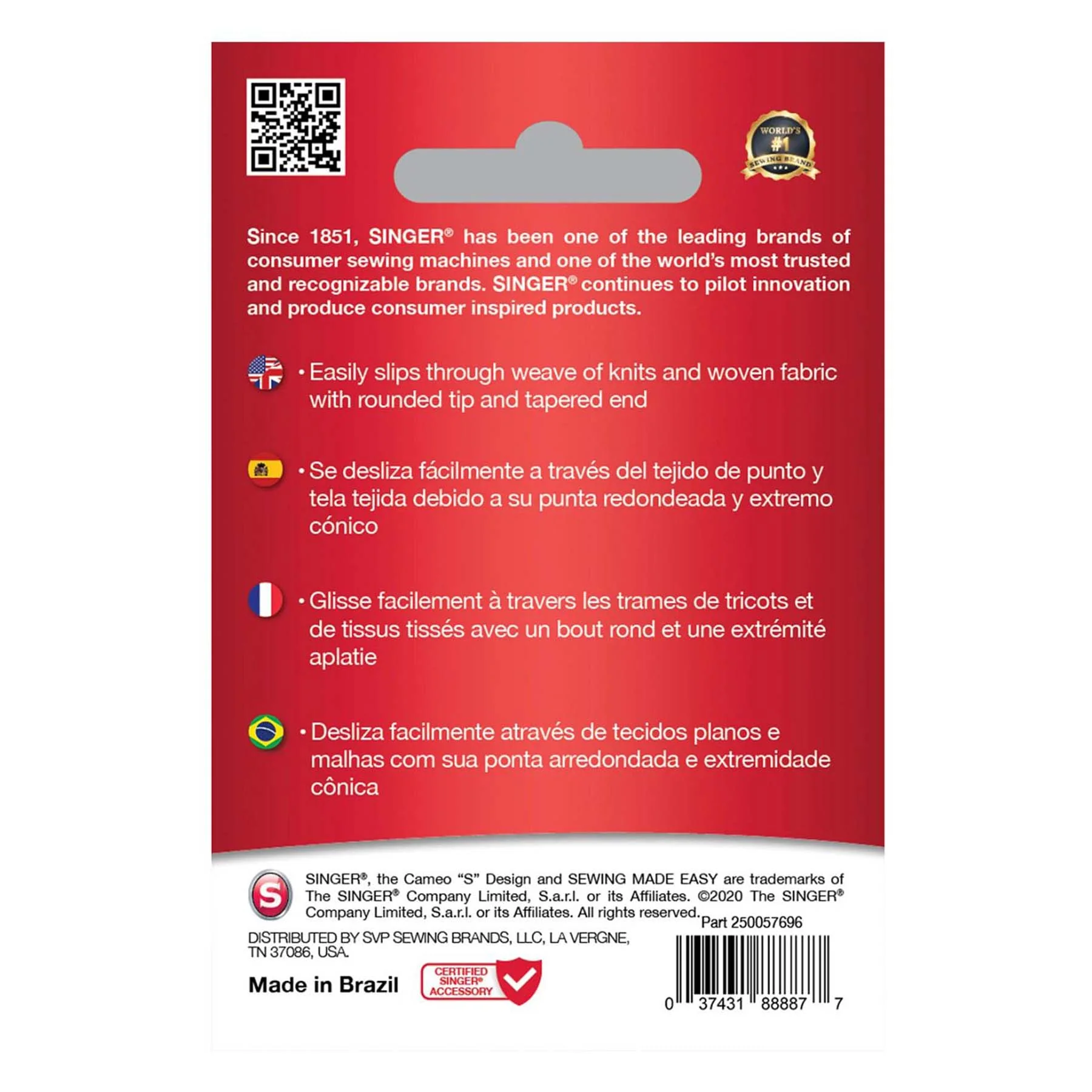 SINGER® Universal Needles Size 110/18 5-Pack - Image 4
