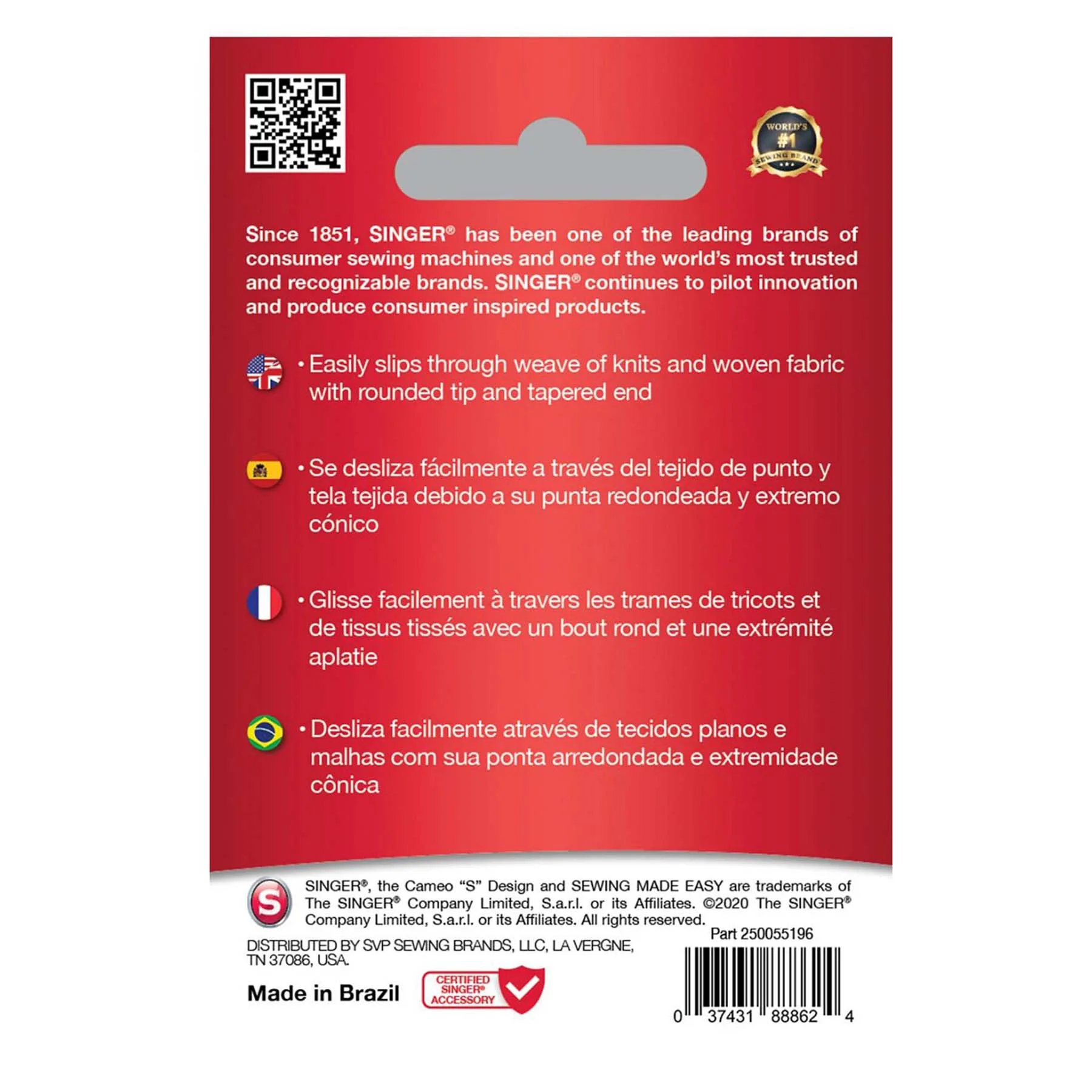 SINGERĀ® Universal Needles Size 70/10 5-Pack - Image 2