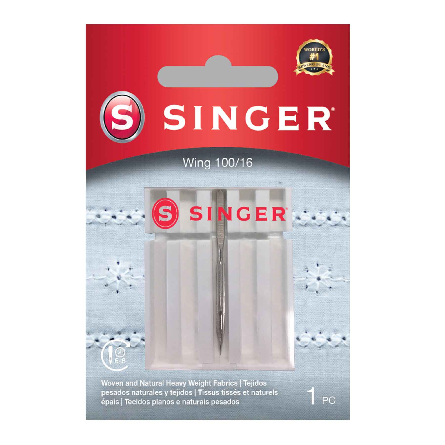 SINGER® Wing Needle Size 100/16