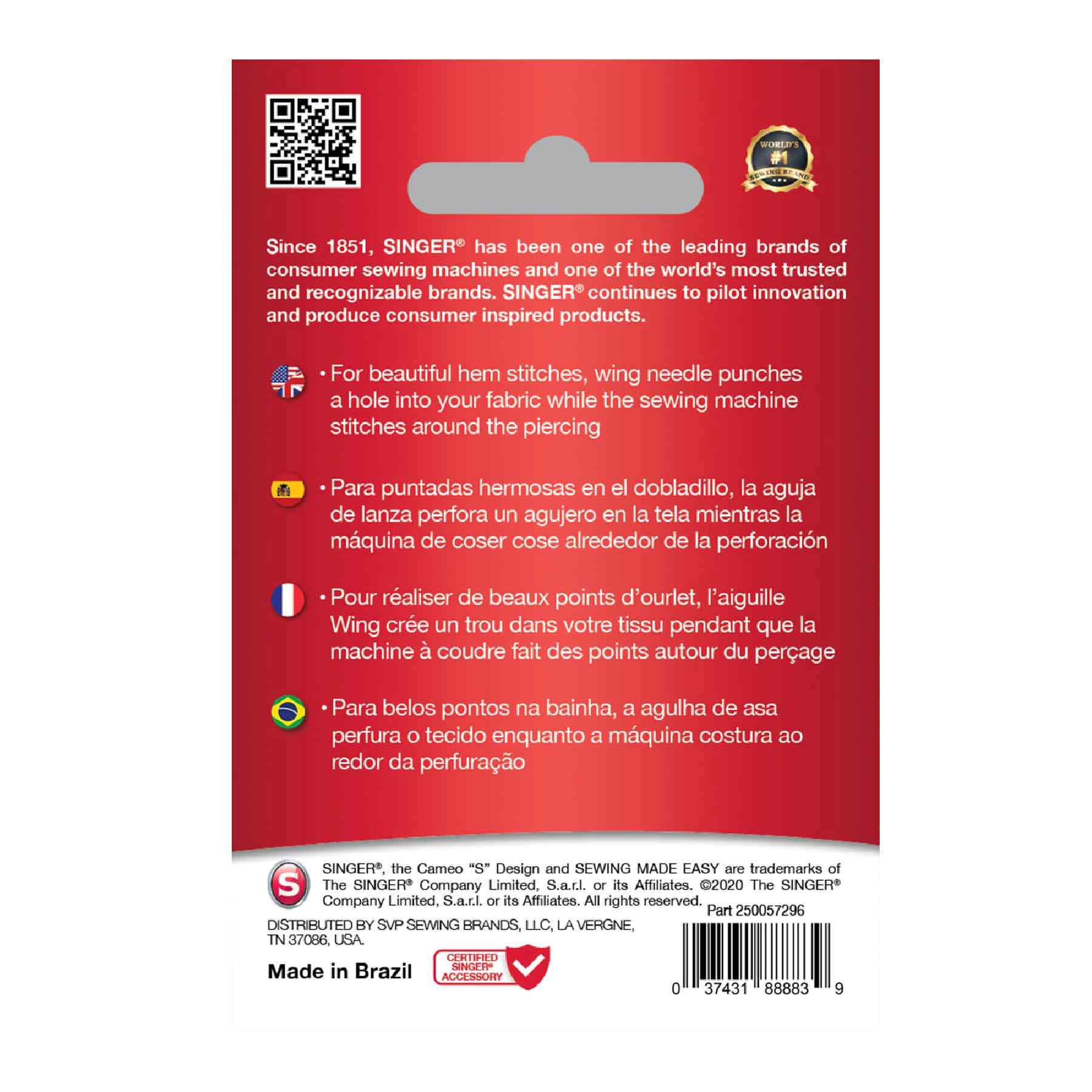 SINGER® Wing Needle Size 100/16 - Image 2